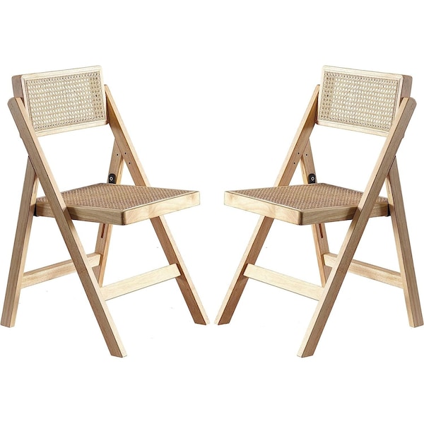 Ibiza Rattan Modern Folding Chair 2, Natural
